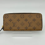 Louis Vuitton Monogram Wallet Portefeuille Clemence Reverse Brown — view 5