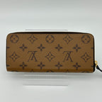 Louis Vuitton Monogram Wallet Portefeuille Clemence Reverse Brown — view 6