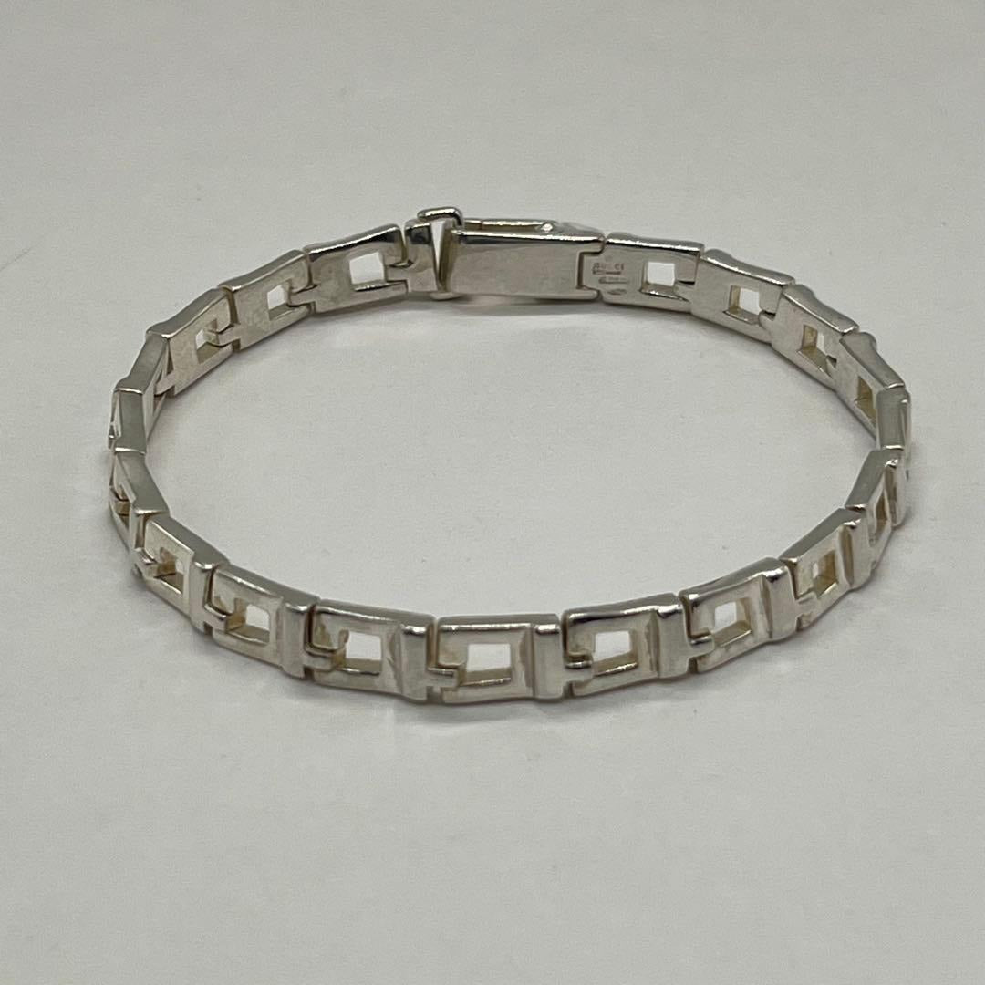 Gucci G Shape Bracelet SV 925 Vintage