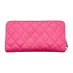 Chanel Quilted Round Zipper Long Wallet 11132 — view 2