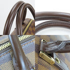 Louis Vuitton Handbag Rivera MM Damier Ebene Brown Gold Hardware — view 6