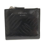 Prada Bifold Wallet Leather Black