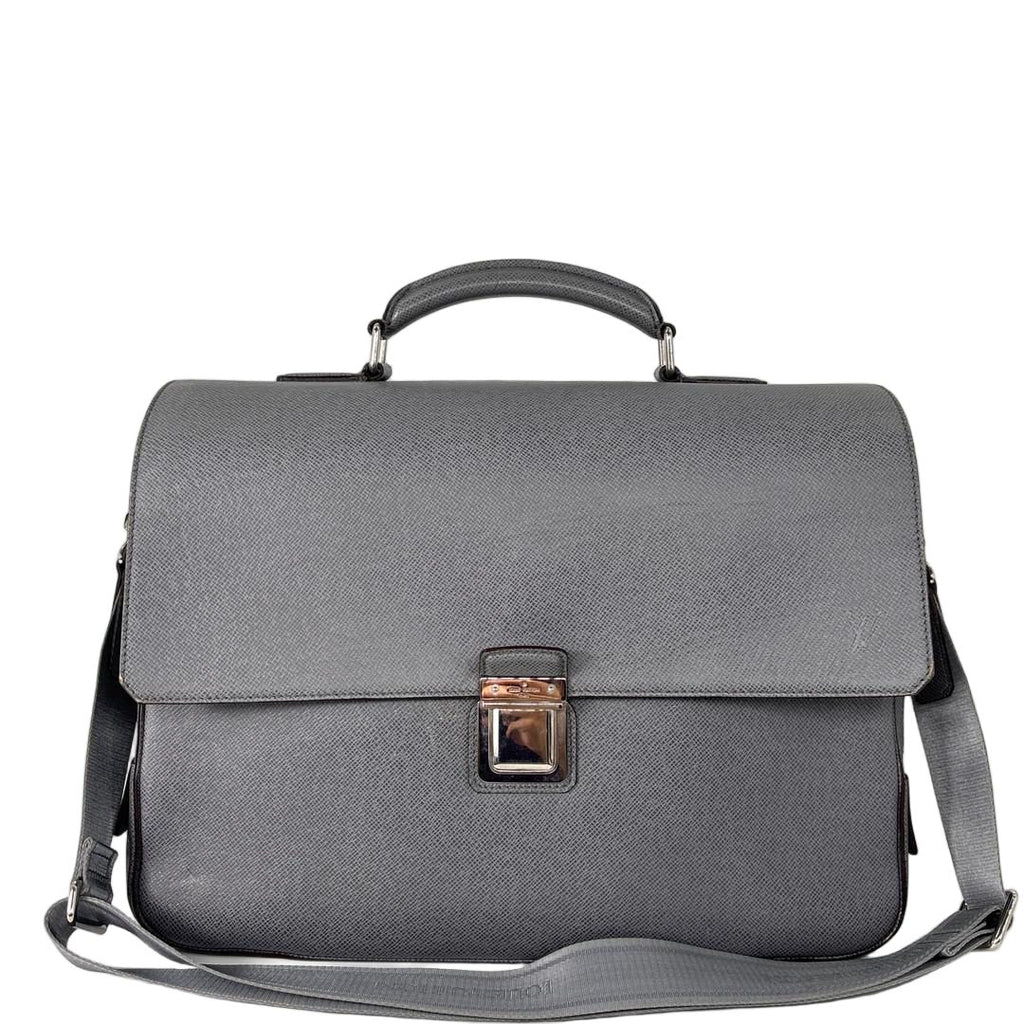 Louis Vuitton Super Taiga Vasili GM Business Bag Gray