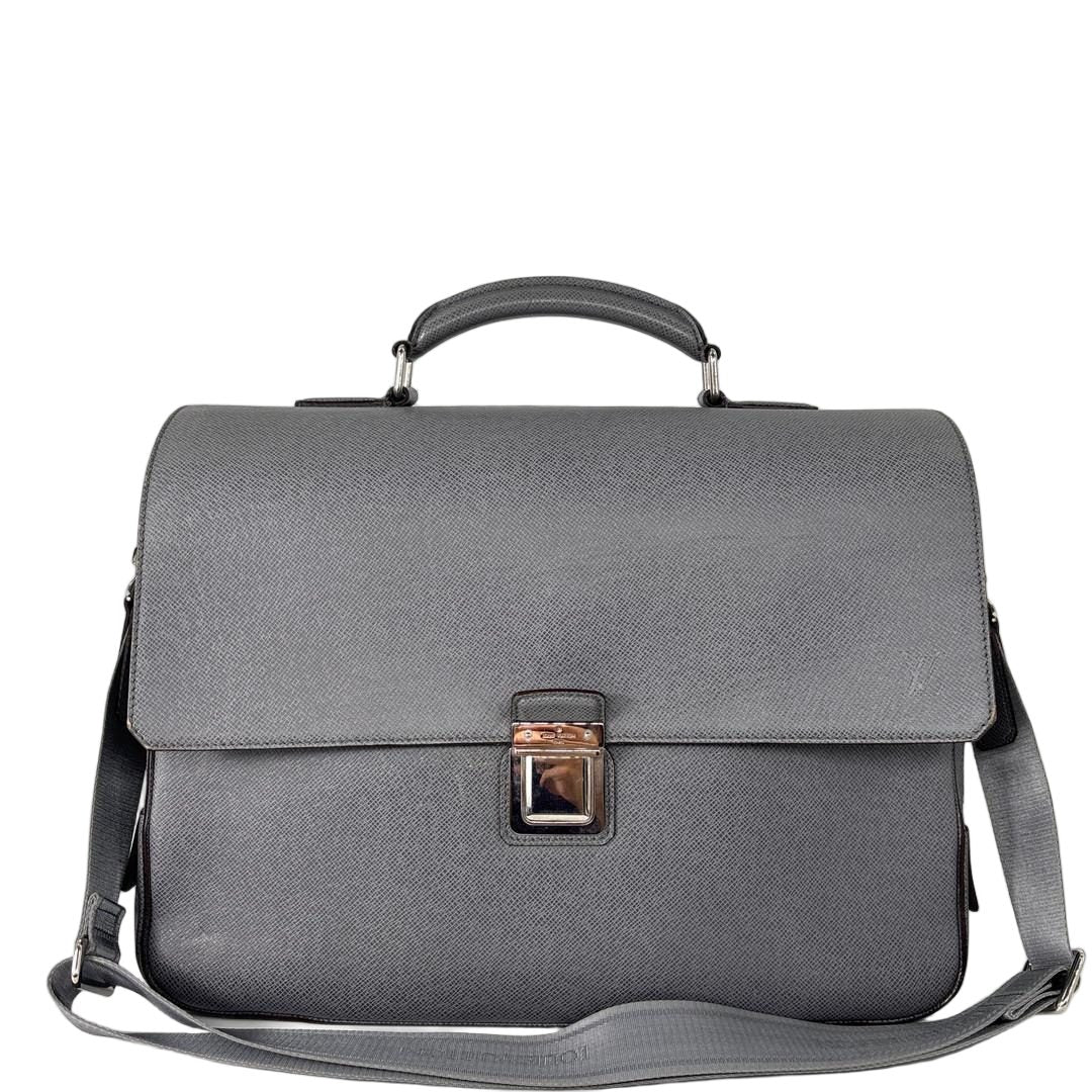 Louis Vuitton Super Taiga Vasili GM Business Bag Gray