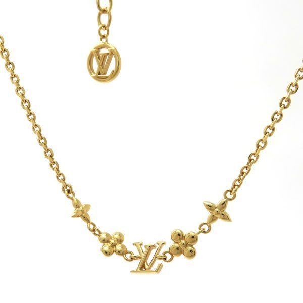 Louis Vuitton Baby Necklace Metal Monogram