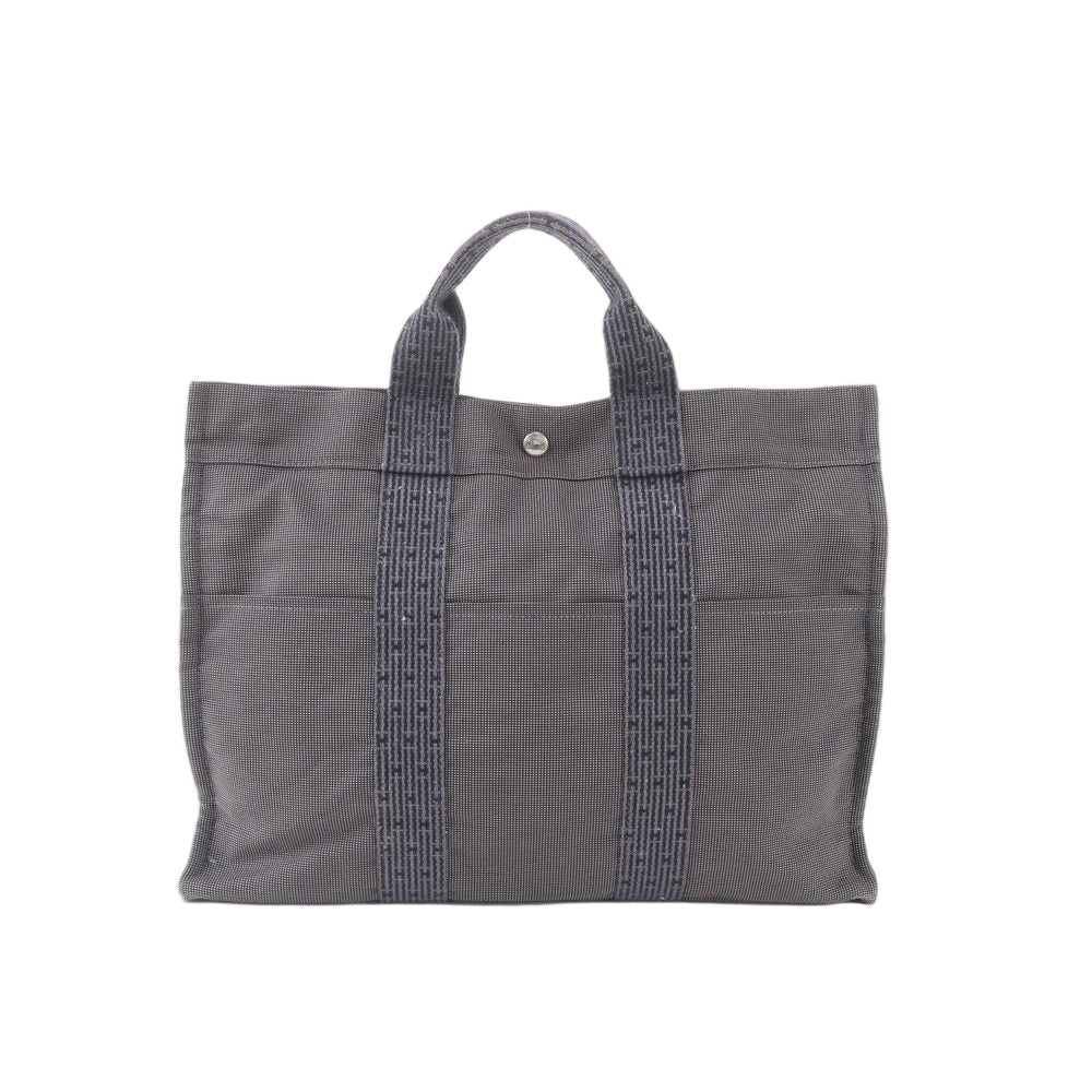 Hermes Her Line MM Tote Shoulder Business Document Gray — view 2