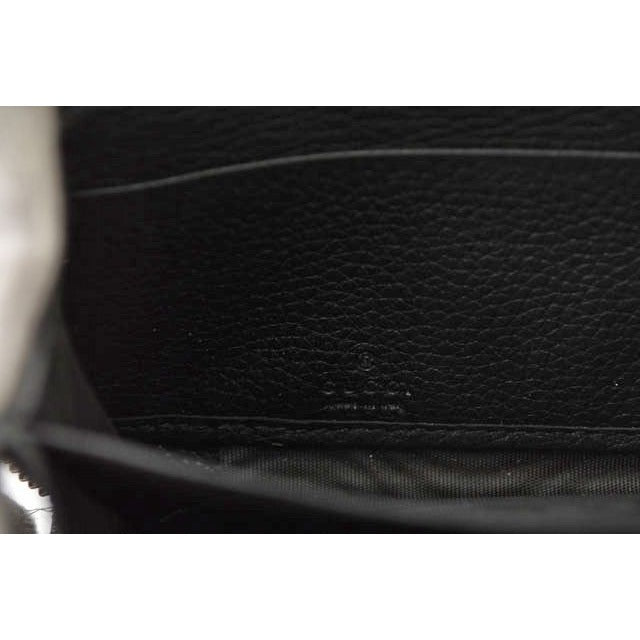 Gucci Long Wallet Vintage Logo Print Black — view 5