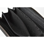 Gucci Long Wallet Vintage Logo Print Black — view 7