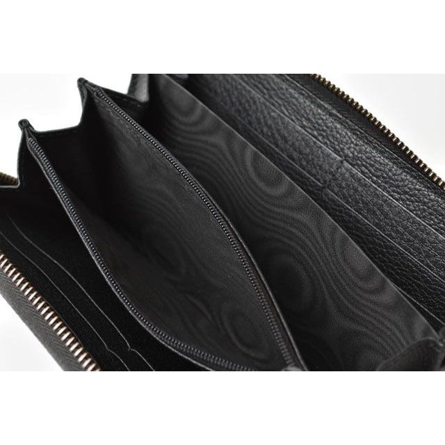 Gucci Long Wallet Vintage Logo Print Black — view 7