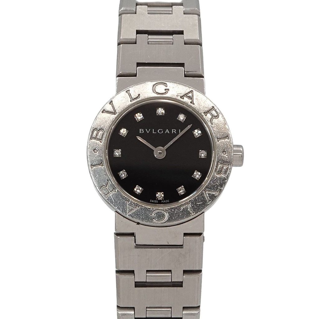 Bvlgari Watch Diamond Silver Quartz