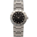 Bvlgari Watch Diamond Silver Quartz