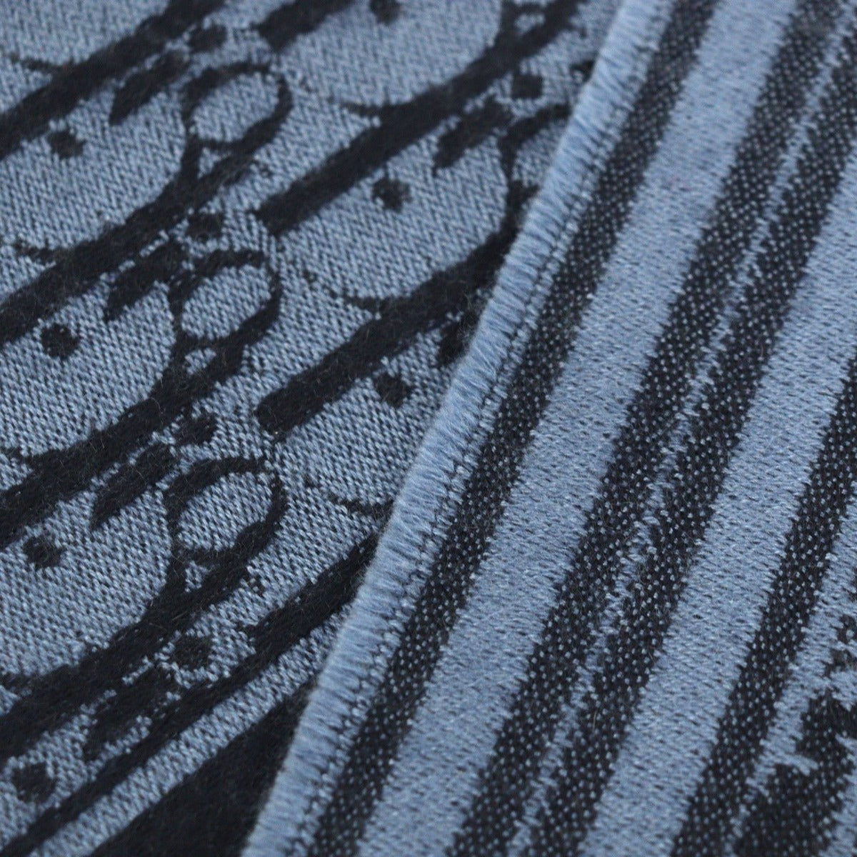 Dior Homme Cashmere Shawl Scarf with Fringe — view 4