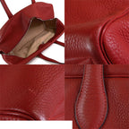 Hermes Viktoriia 50 Rouge Ash Silver Taurillon Boston Bag — view 5