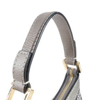 Loewe New Road Line Anagram Repeat Leather Canvas Shoulder Bag — view 2