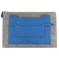 Hermes Toudou 37 Felt And Vaux Epson Blue Zanzibar Gray A Clutch Bag