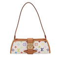 Louis Vuitton Monogram Multicolor Charlie 2-Way Shoulder Clutch Blanc