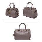 Saint Laurent Paris 2-Way Shoulder Bag Crossbody Baby Cabas Gray Size Details — view 2