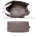 Saint Laurent Paris 2-Way Shoulder Bag Crossbody Baby Cabas Gray Size Details — view 3