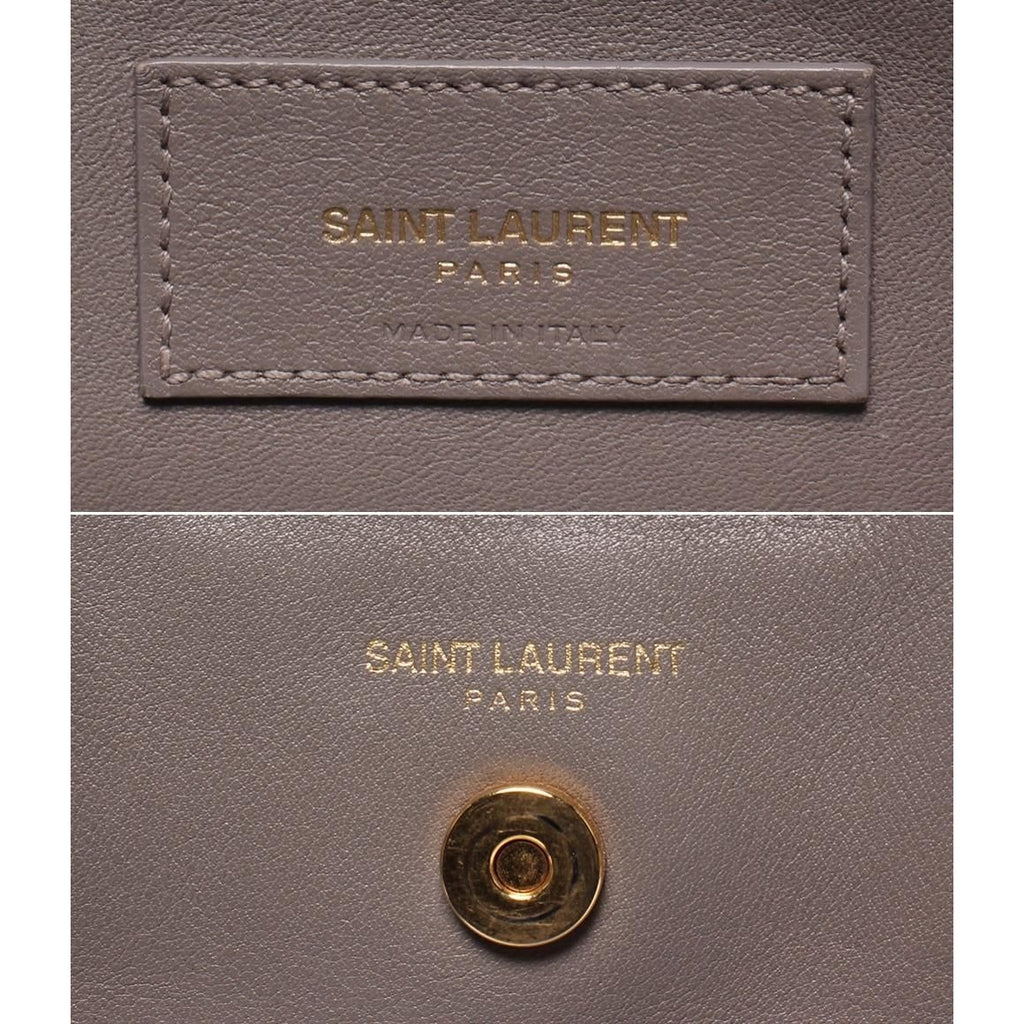 Saint Laurent Paris 2-Way Shoulder Bag Crossbody Baby Cabas Gray Size Details — view 4