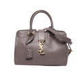 Saint Laurent Paris 2-Way Shoulder Bag Crossbody Baby Cabas Gray Size Details