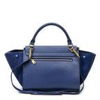 Celine Small Medium Swing Royal Blue Grain Calfskin Leather Shoulder Bag — view 5