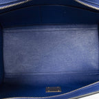 Celine Small Medium Swing Royal Blue Grain Calfskin Leather Shoulder Bag — view 9