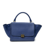 Celine Small Medium Swing Royal Blue Grain Calfskin Leather Shoulder Bag
