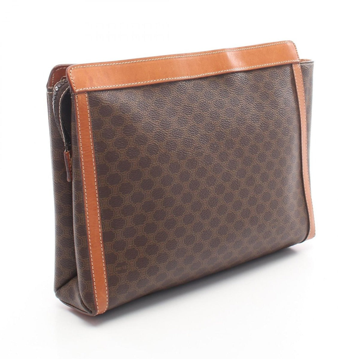 Celine Clutch Macadam Brown Dark Canvas — view 2