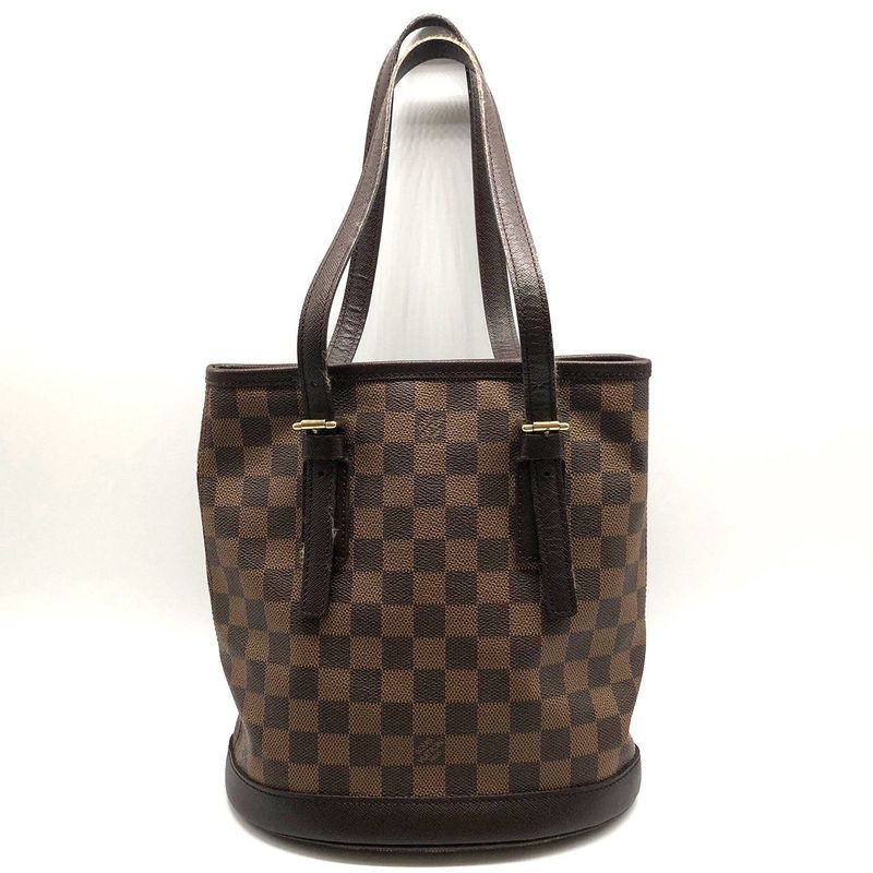 Louis Vuitton Damier Marais Tote Bag with Pouch Brown — view 3
