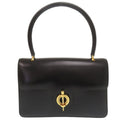 Hermes Vintage Leather Black Handbag 1126