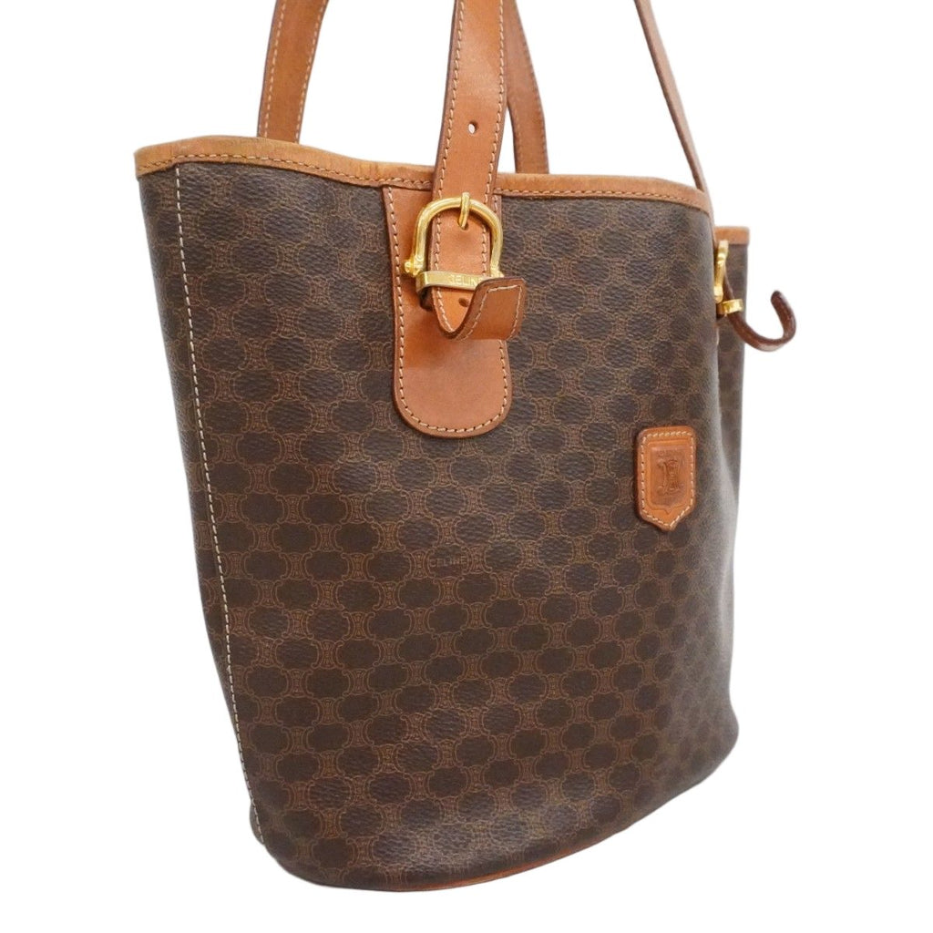Celine Tote Macadam Brown Gold — view 2