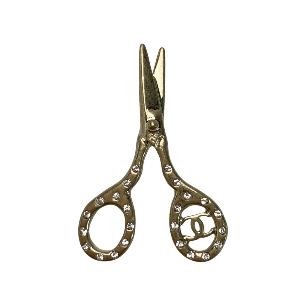 Chanel Scissors Brooch B21 V Gold Pin Type — view 2