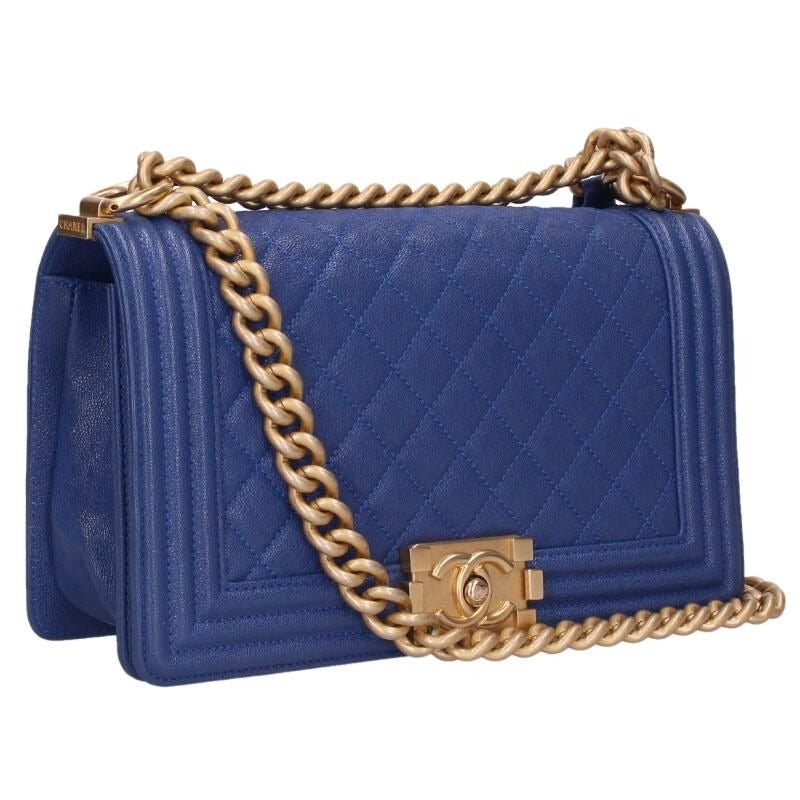 Chanel Boy 25 Caviar Leather Chain Shoulder Bag — view 2
