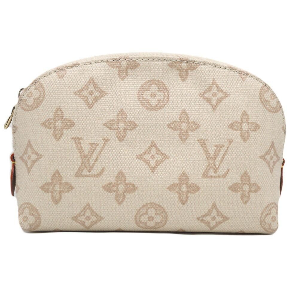 Louis Vuitton Pochette Cosmetic PM Pouch Mini Bag Beige