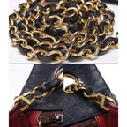Chanel Chain Shoulder Bag Quilted Full Flap Gold Lambskin — view 7