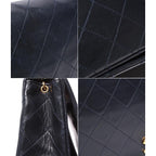 Chanel Chain Shoulder Bag Quilted Full Flap Gold Lambskin — view 8