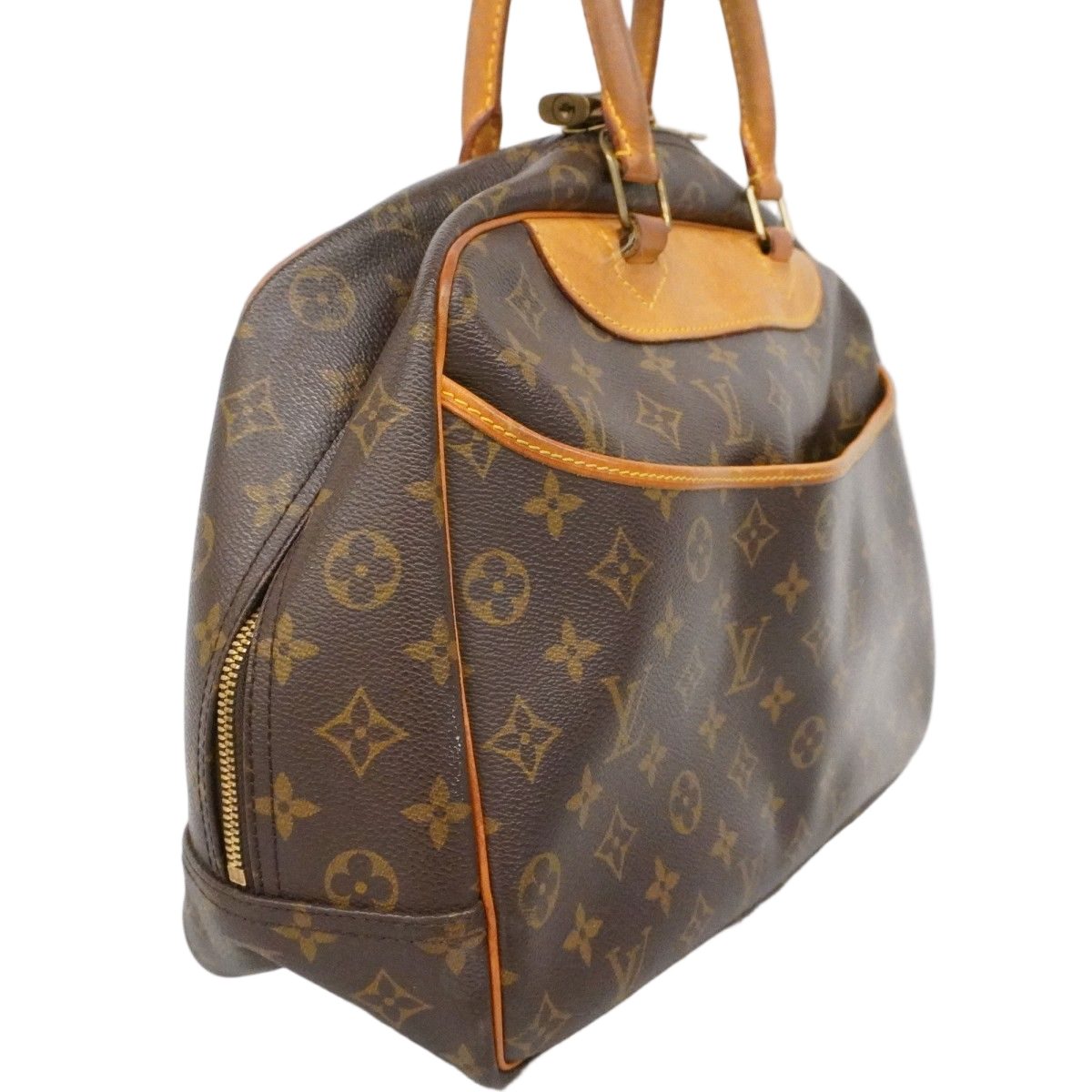Louis Vuitton Handbag Monogram Deauville Brown — view 2