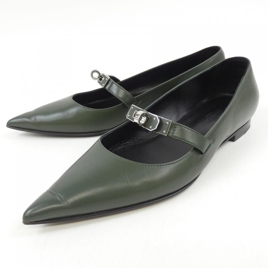 Hermes Kelly Buckle Flat Shoes — view 3