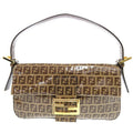 Fendi Zucchino Mamma Bucket Brown Handbag 0894