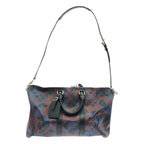 Louis Vuitton Du1176 Damier Camouflage Keepall Bandouliere 45 Boston Bag Blue