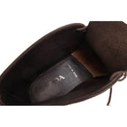 Prada Chukka Boots Shoes Men Leather Dark Brown Psu644 Flat Sole Plain — view 8