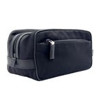 Prada Leather Nylon Black Clutch Silver — view 2