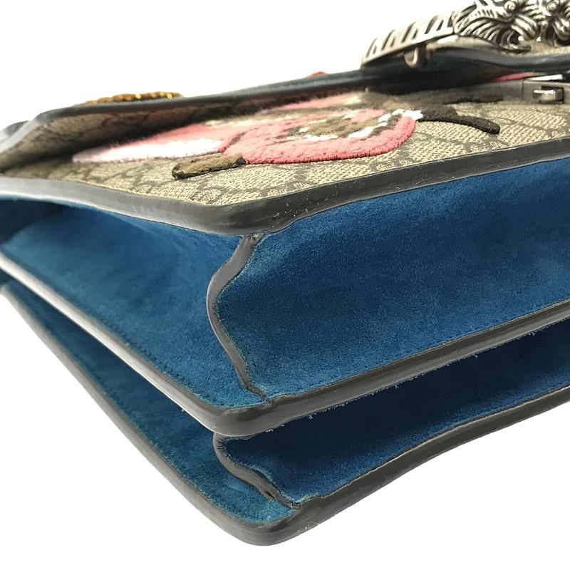 Gucci Dionysus GG Supreme Suede Embroidery Chain Shoulder Bag — view 6