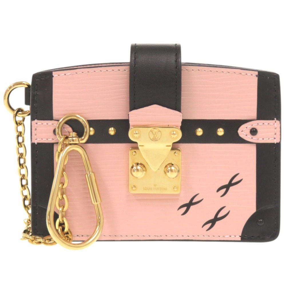 Louis Vuitton Epi Trunk Multicult Rose Ballerine Card Case Coin