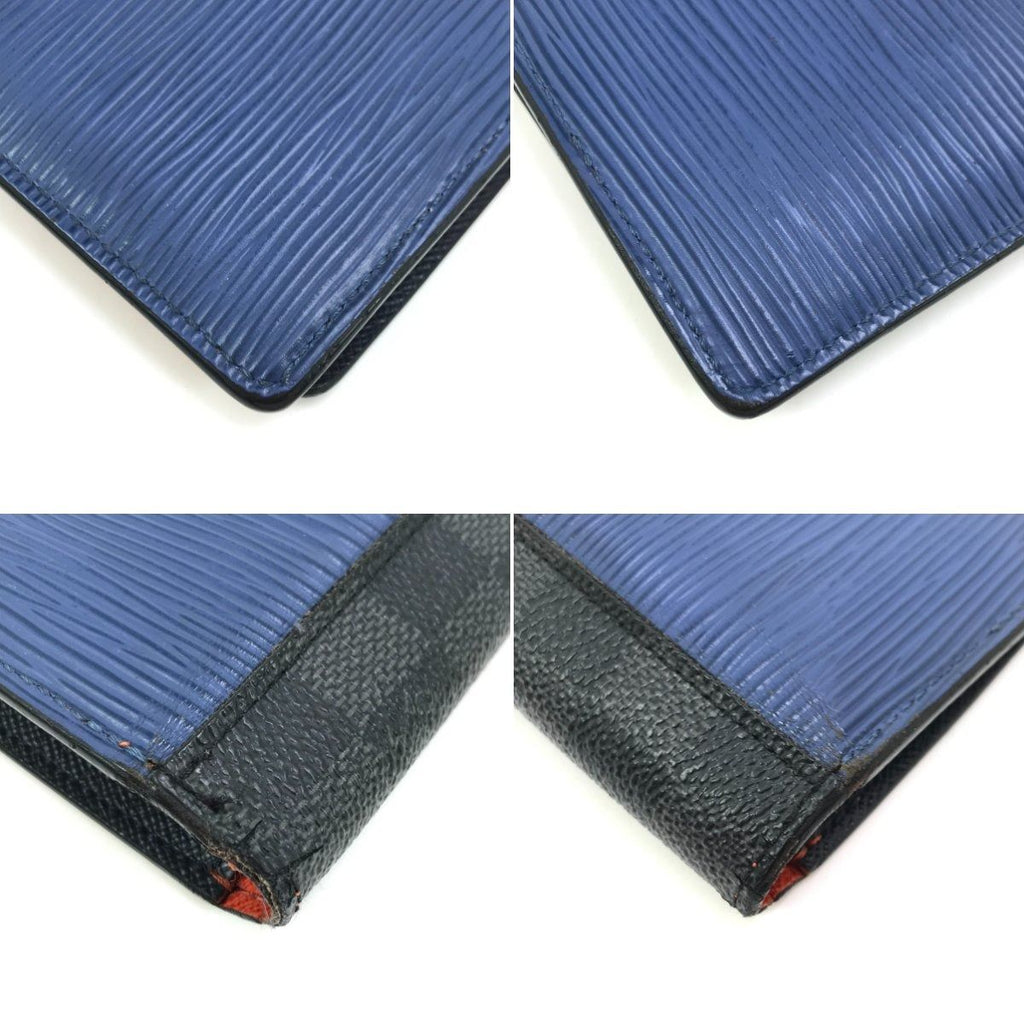 Louis Vuitton Long Wallet Epi Damier Graphite Portefeuille Brother — view 5