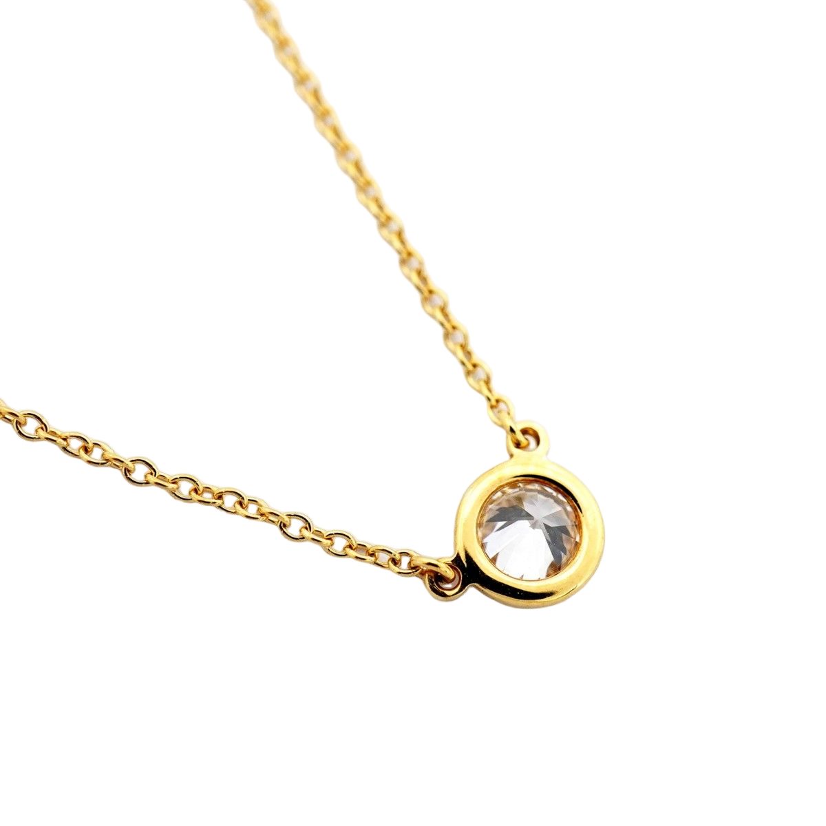 Tiffany & Co Necklace by the Yard 18k Yellow Gold Diamond — view 2