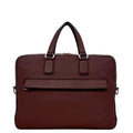 Gucci Briefcase Bordeaux Interlocking Document Gray Leather GG Business
