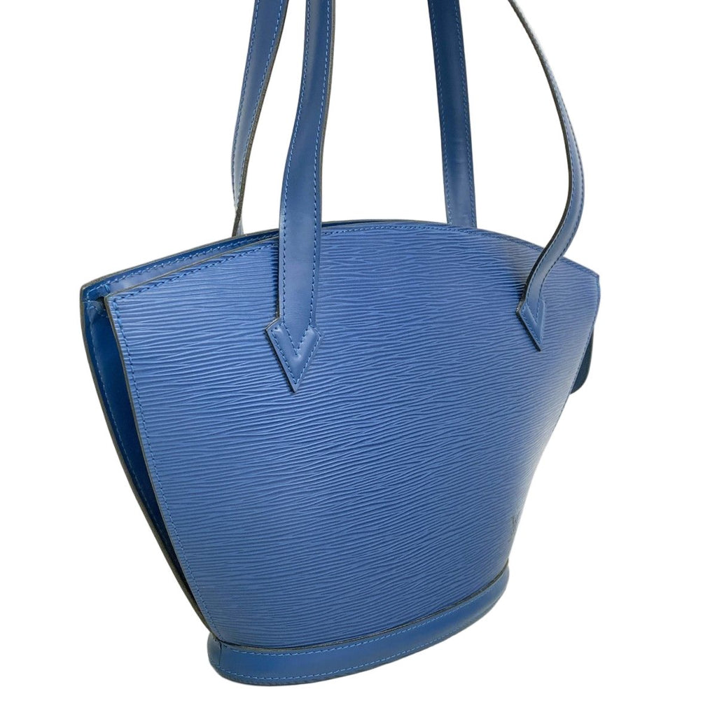 Louis Vuitton Shoulder Bag Epi Saint Jacques Shopping Toledo Blue — view 2