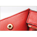 Celine Shoulder Bag Trapeze Red 2-Way with Strap — view 8