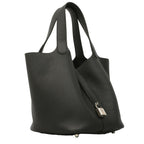 Hermes Handbag Picotin Lock MM Taurillon Clemence Caviar Silver — view 2